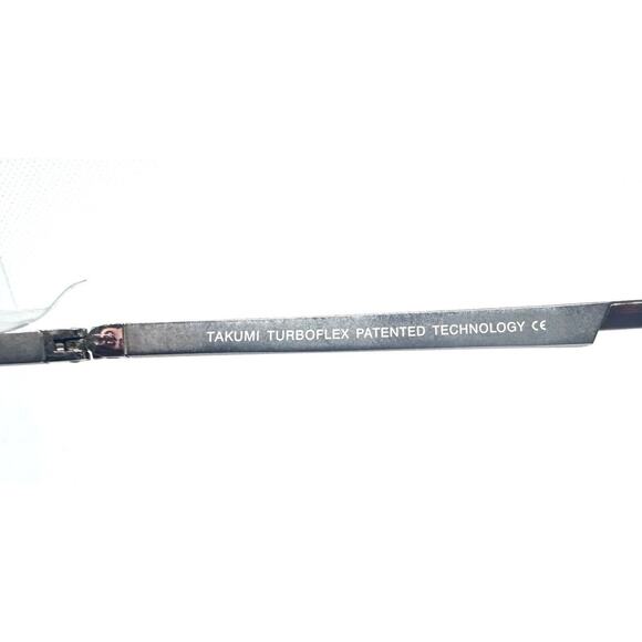 TAKUMI TURBOFLEX TK1205 10 TORTOISE SILVER 360 HINGES EYEGLASSES 54-17-140 main image 4